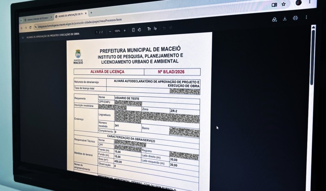 Alvarás de licenciamento autodeclaratório de obras podem ser emitidos em Maceió