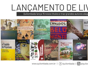 Portal Quilombada lança 15 novos livros alagoanos 