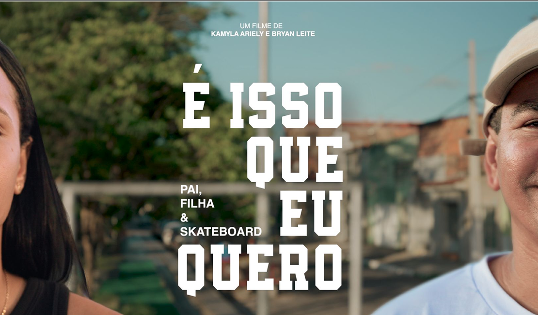 Curta documental retrata relação entre pai e filha skatistas de Maceió