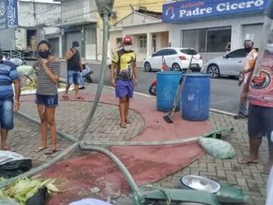 Homem fica ferido após ser atingido por poste em Boca da Mata