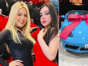 Bella Angel, irmã de Mc Melody, ganha carro de luxo avaliado em R$ 520 mil