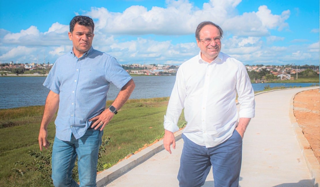 Ampliação do Lago da Perucaba começa a receber iluminação em LED