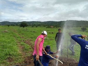 Casal flagra furto de água para irrigar bananeiras entre Quebrangulo e Palmeira dos Índios