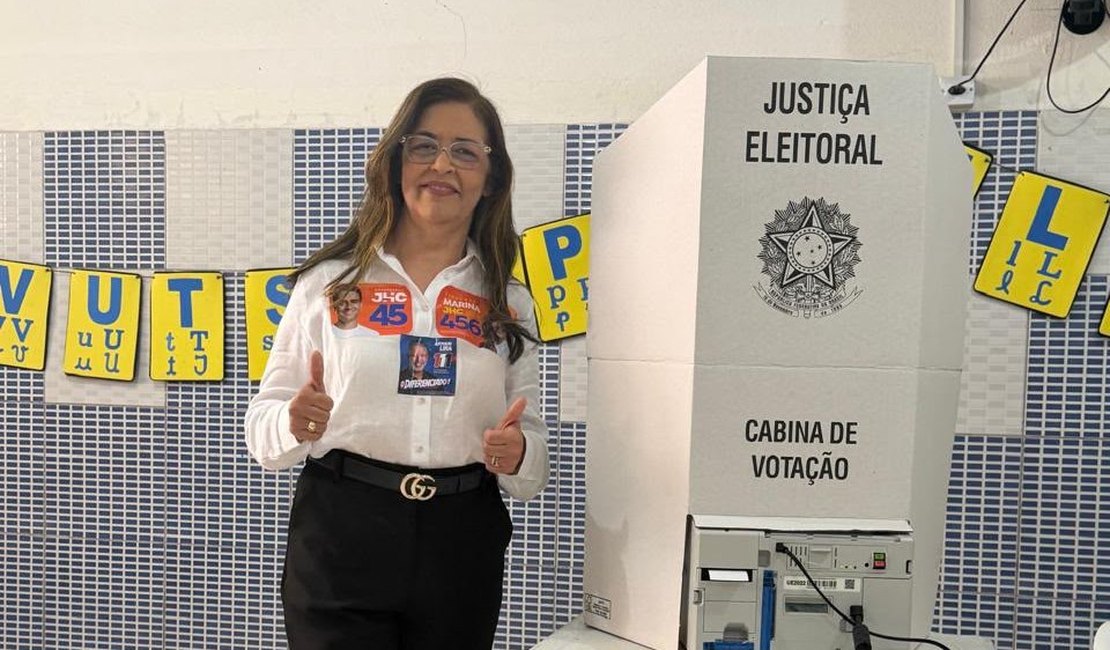 Dra. Eudócia vota em Ibateguara e fala em “mudança” para Alagoas