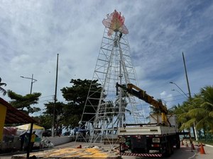 São João Massayó ganha Vila Junina com fogueira cenográfica de 24 metros na orla marítima