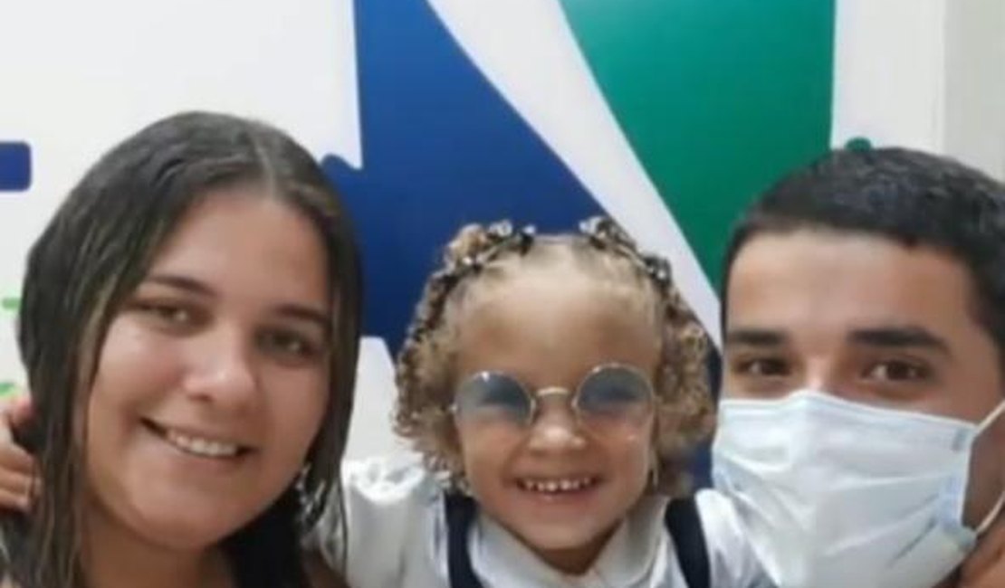 Menina que fraturou o crânio enquanto brincava recebe alta em hospital de Arapiraca