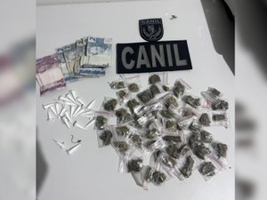 Suspeito tenta fugir, mas acaba preso com maconha e cocaína em Arapiraca