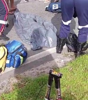 [Vídeo] Ciclista morre em acidente na Avenida Durval de Góes Monteiro, em Maceió