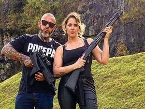 Henrique Fogaça posta foto com arma e provoca polêmica no Instagram