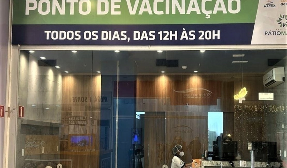 Ponto de vacinação do Shopping Pátio Maceió muda de local