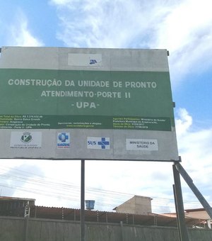 Construtora reduz efetivo e obra de UPA de Arapiraca fica comprometida 