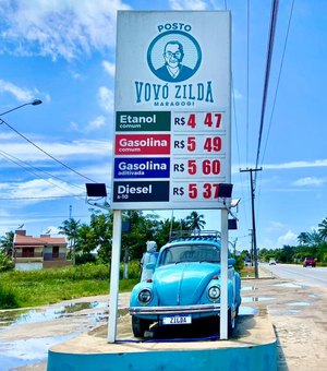 Preço mínimo da gasolina cai para R$ 5,49 em Maragogi