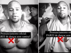 Leo Santana faz pronunciamento e promete mudança no conteúdo: 'Parei de dançar sem camisa'