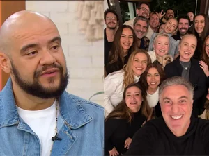 Gominho alfineta selfie de famosos de Luciano Huck