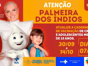 Palmeira inicia Campanha de Multivacinação neste sábado (30)
