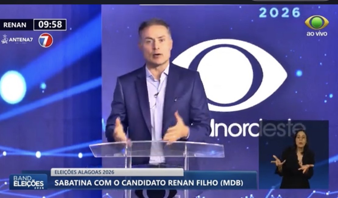 JHC falta a debate e Renan defende novos investimentos durante sabatina