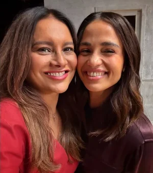 Dira Paes reencontra Nanda Costa e brinca: 'Morena tá viva!'