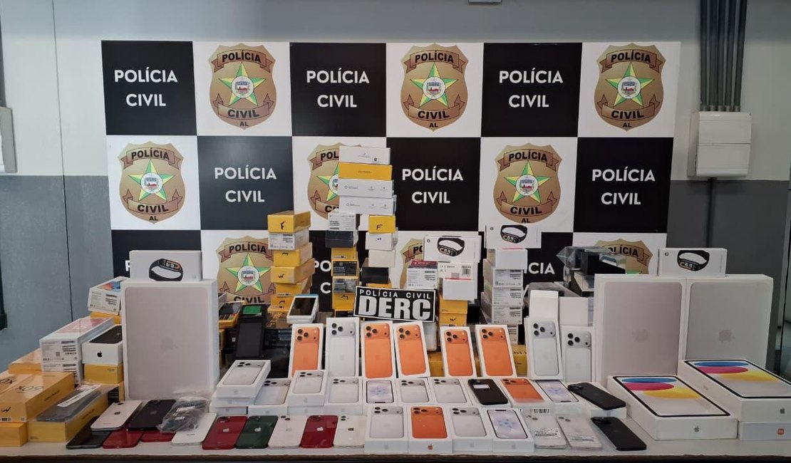 Polícia Civil apreende carga de eletrônicos avaliada em R$ 500 mil em Maceió