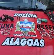 Operação policial prende homem com arma e drogas na zona rural de Flexeiras