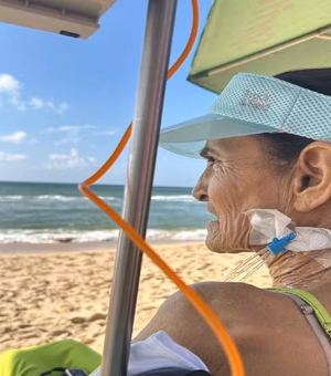 Paciente do Sertão vê o mar pela primeira vez antes de fazer cirurgia de risco no coração
