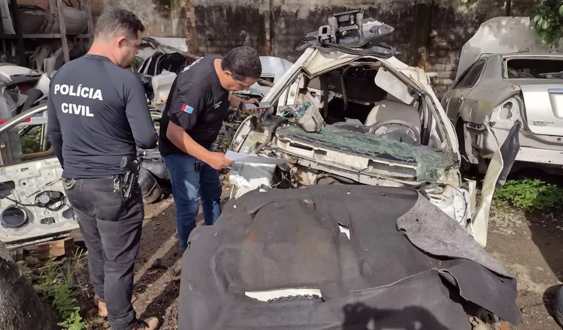 Maceió: Operação mira desmanche ilegal e roubo de veículos