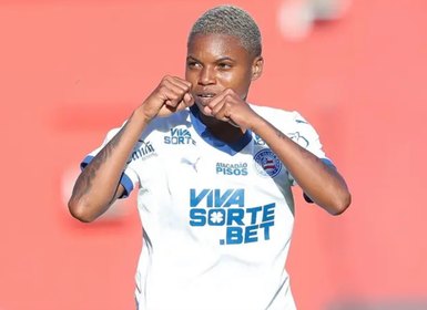 Corinthians anuncia Rhaizza, atacante destaque do Bahia