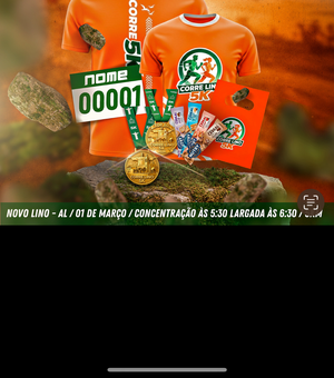 Corre Lino 5K 2026 será realizada em março em Novo Lino e abre inscrições com vagas limitadas