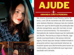 Família de jovem maceioense internada em Recife com doença rara pede ajuda