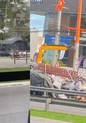 Colisão entre caminhões deixa trânsito congestionado na Av. Durval de Góes Monteiro