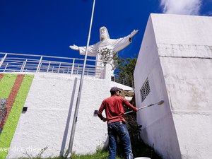 Prefeitura de Palmeira inicia preparativos para a Paixão de Cristo 2026 na Serra do Goiti