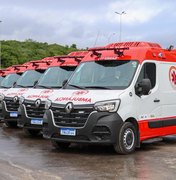 Governador Paulo Dantas entrega nesta quarta-feira ambulâncias do Samu para Atalaia e São Sebastião