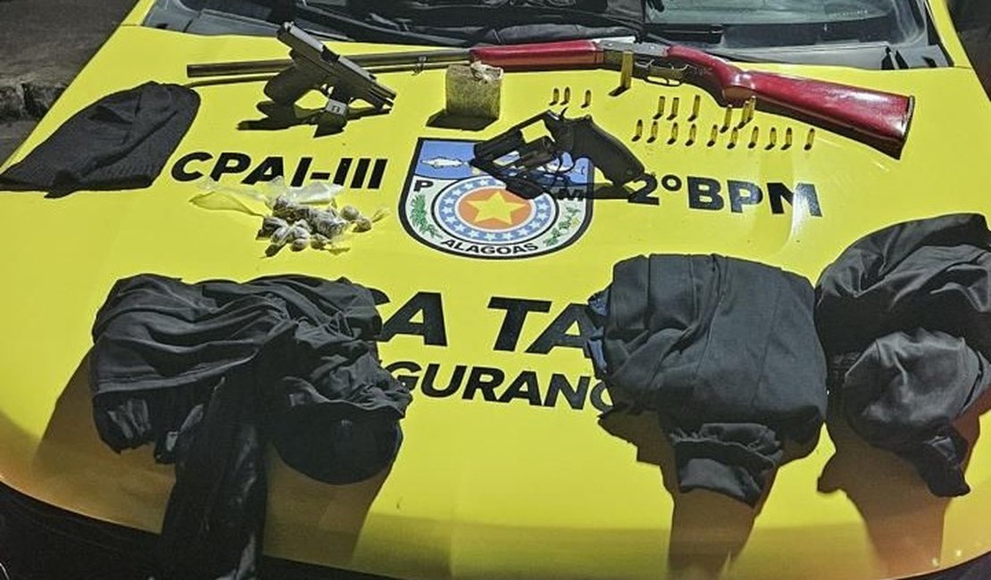 Trio é preso em operação na cidade de Murici