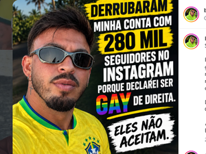 Influenciador de Arapiraca sofre ataques por posição política e perde conta