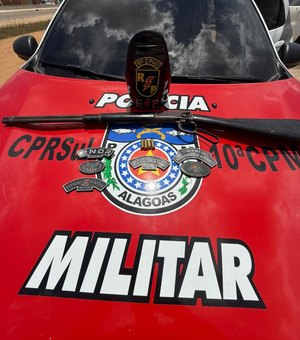 PM apreende armas e recupera veículo furtado durante ações em Maceió e São Sebastião