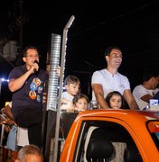 Gunnar e Mesaque promovem grande carreata com JHC e Marina em Maceió