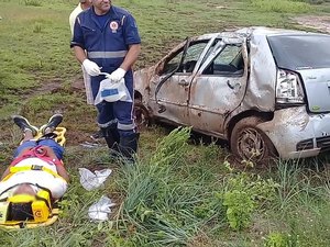 Acidente em rodovia deixa duas pessoas feridas em Arapiraca