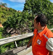 Cratera às margens da BR-316 mobiliza Defesa Civil e DNIT em vistoria na Ladeira do Catolé