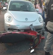 Antes de encerrar Semana do Trânsito Arapiraca registra acidente entre carro e moto