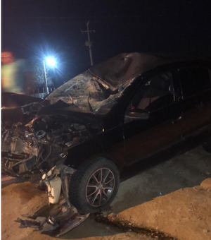 Acidente gravíssimo deixa uma pessoa morta na BR-316 no município de Cacimbinhas