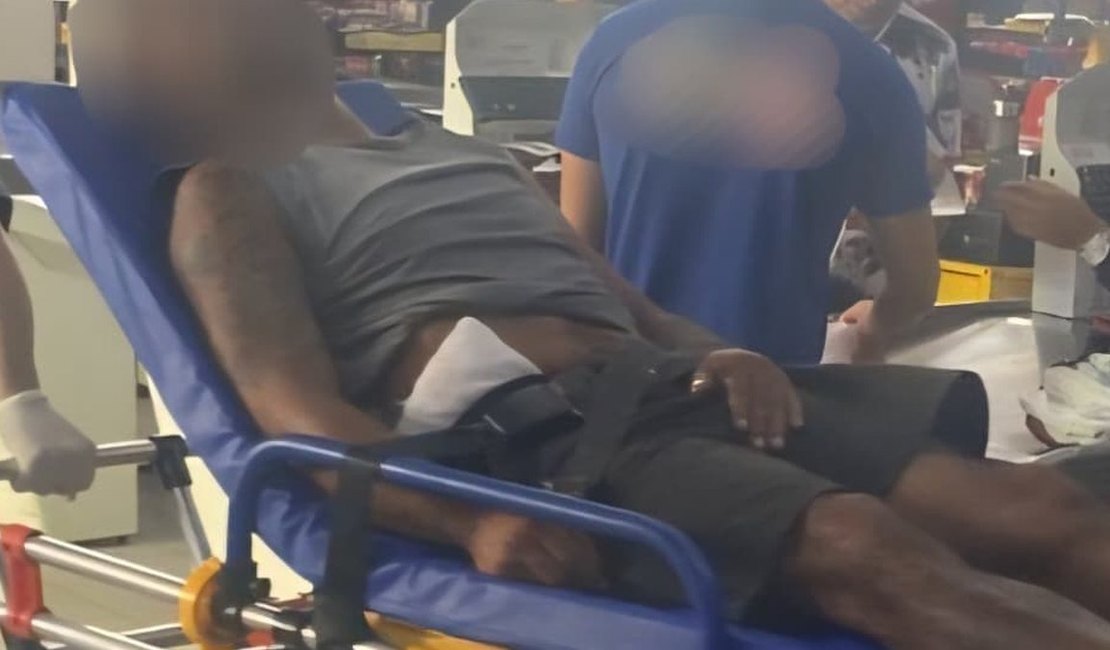 Preso suspeito de esfaquear homem que pediu socorro em supermercado de Arapiraca