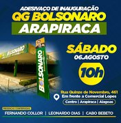 Apoiadores inauguram QG de Bolsonaro em Arapiraca