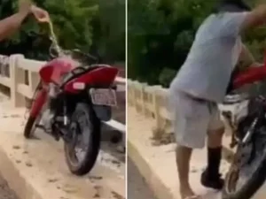 Homem é morto a tiros após se envolver em briga e jogar moto de rival em rio