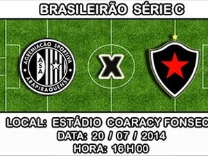 ASA e Botafogo-PB. Quem vencer sobe quem perder desce na tabela