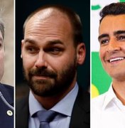 Lista de Eduardo com candidatos da família Bolsonaro em AL exclui Bebeto e JHC; confira
