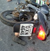 Em moto roubada, casal colide com van em trecho da AL 105, no Benedito Bentes