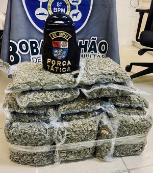 Polícia Militar apreende 21 armas de fogo e 24 Kg de drogas em Alagoas