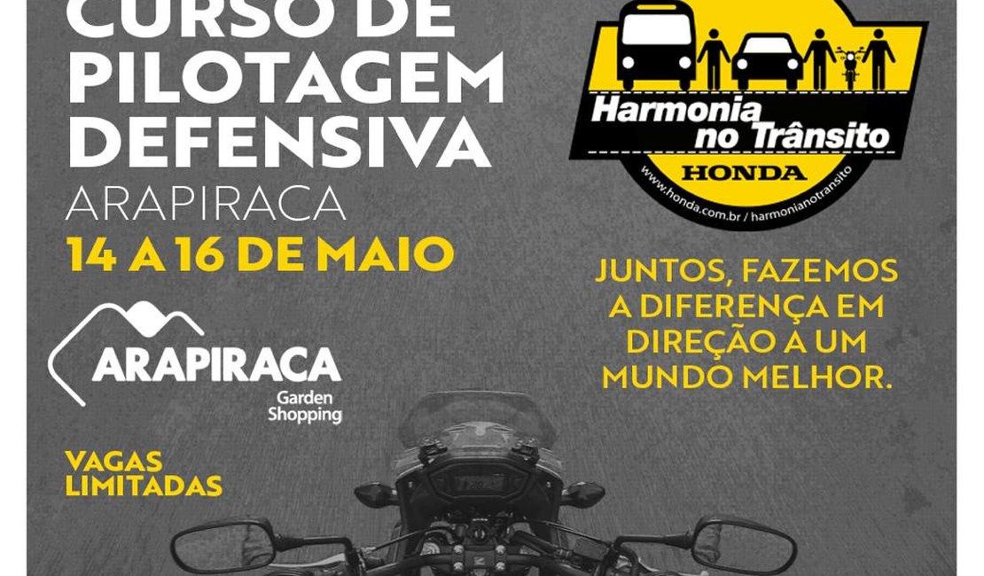 Alagoas Motos promove curso gratuito de Pilotagem Defensiva em Arapiraca 