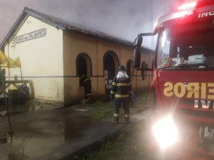 Princípio de incêndio atinge antiga Estação Ferroviária de União dos Palmares