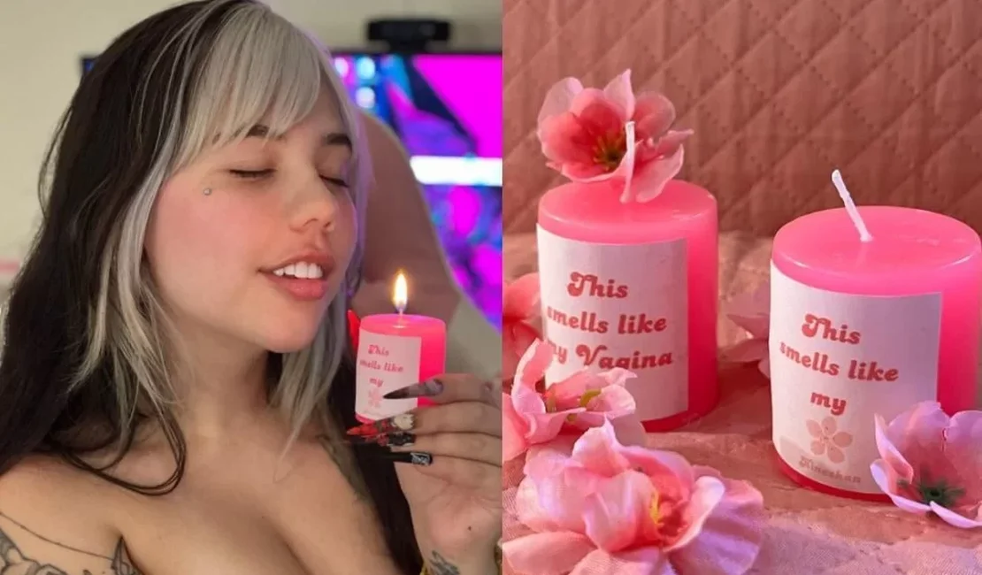 Influencer brasileira lança vela com aroma da própria vagina: “Cheirinho original”