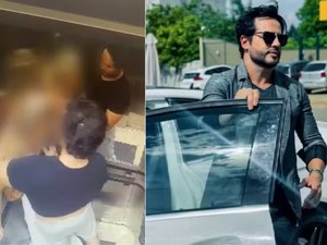 Empresário agride namorada em elevador de luxo em hotel; mulher ficou ensanguentada